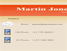 Tablet Screenshot of martinjones.net